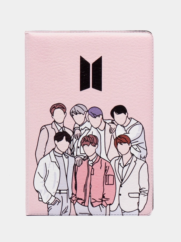 Обложка чехол на паспорт группа БТС (BTS)