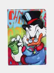 Обложка чехол на паспорт Скрудж МакДак (Scrooge McDuck)