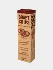 Чипсы Крафтовые Онега со вкусом запечённого мяса, пластинки, 90г