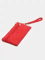 Красный кошелек женский, из эко-кожи