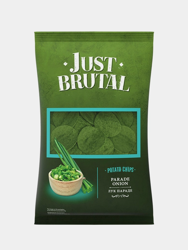 Чипсы Just Brutal со вкусом лука Параде, 85г
