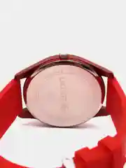 Красный часы мужские, женские, унисекс, силиконовый ремешок