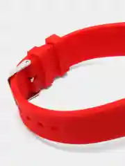 Красный часы мужские, женские, унисекс, силиконовый ремешок