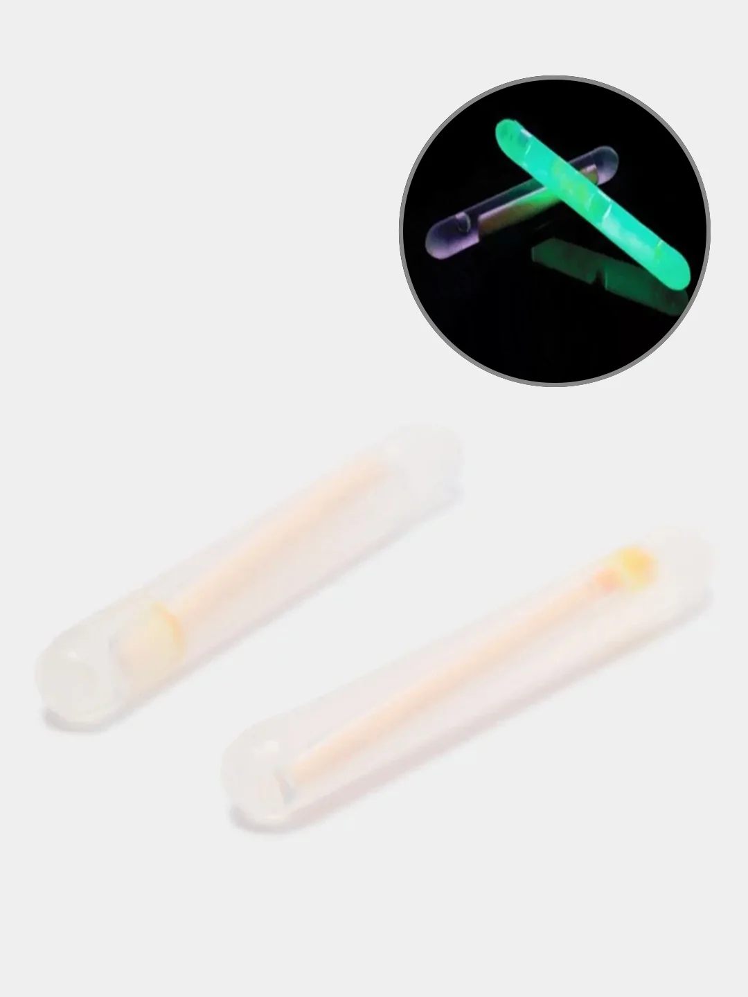 Светлячок для рыбалки light stick, 2 штуки, химический, долгое свечение, рыболовный