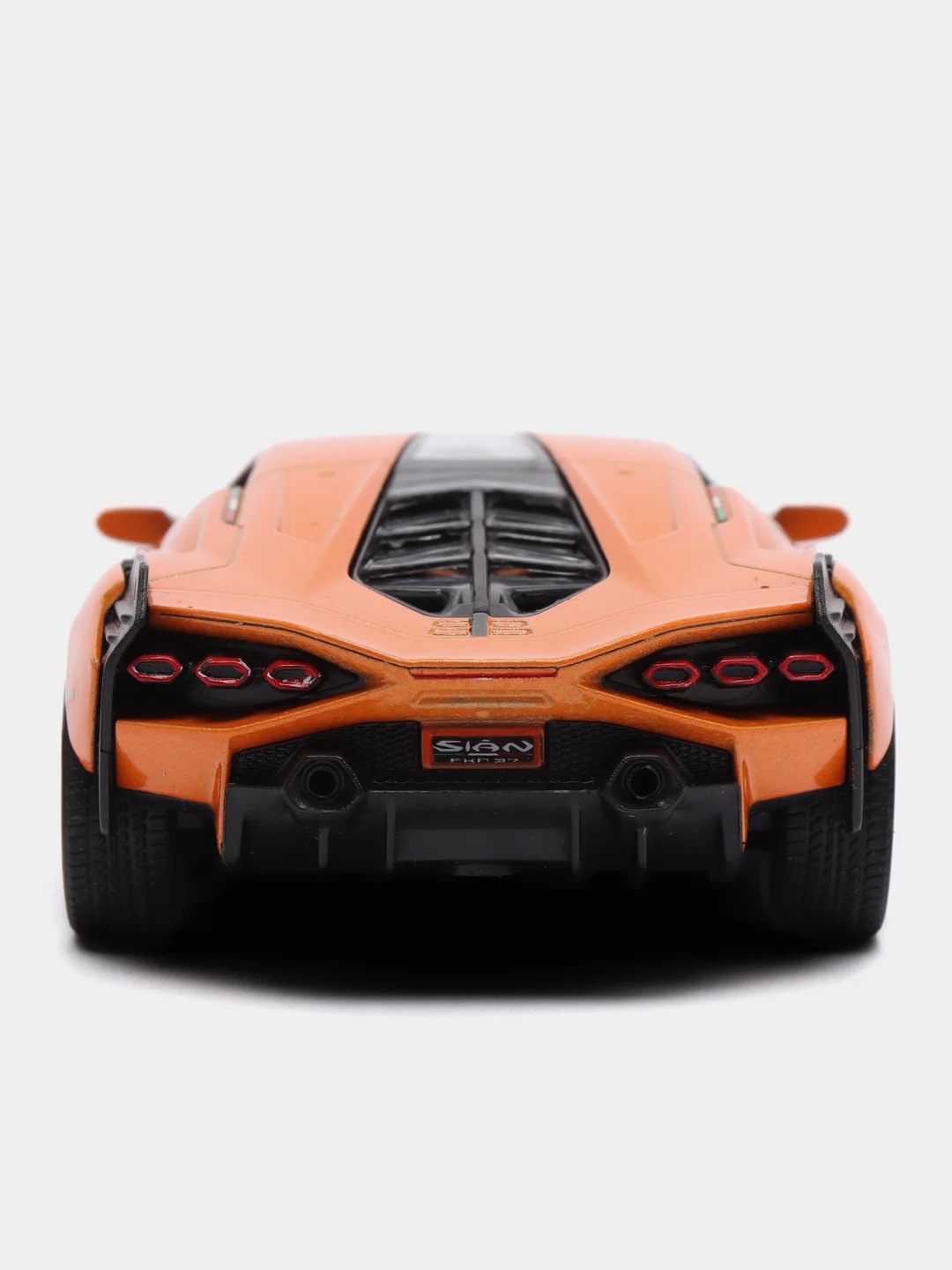 Оранжевый машинка металлическая инерционная Lamborghini Sian FKP 37 KT5431D 1:40 KINSMART