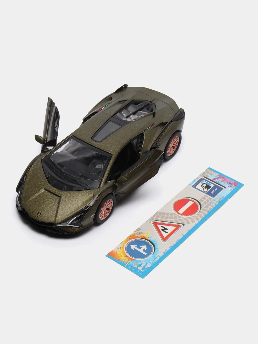 Зеленый машинка металлическая инерционная Lamborghini Sian FKP 37 KT5431D 1:40 KINSMART