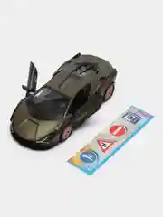 Зеленый машинка металлическая инерционная Lamborghini Sian FKP 37 KT5431D 1:40 KINSMART