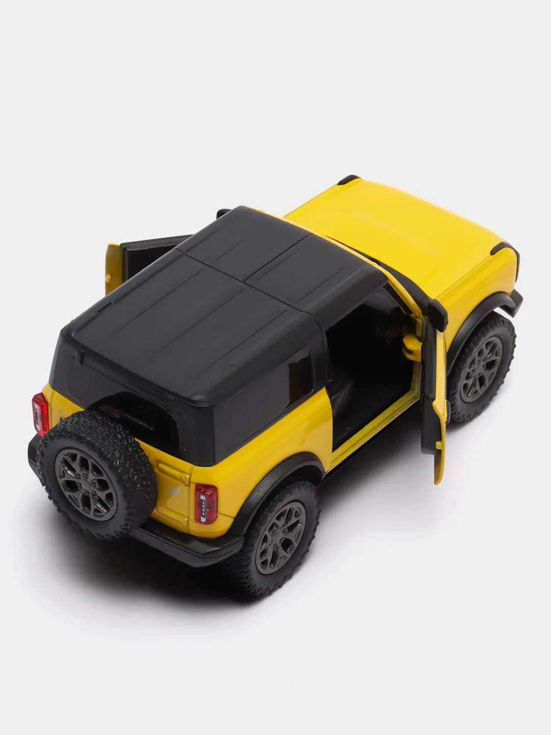 Желтый машинка металлическая инерционная 2022 Ford Bronco Hard Top 5438BDKT 1:34 Kinsmart