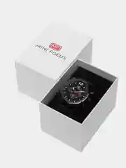 Черный мужские наручные часы Mini Focus MF0005G с хронографом, в подарочной упаковке