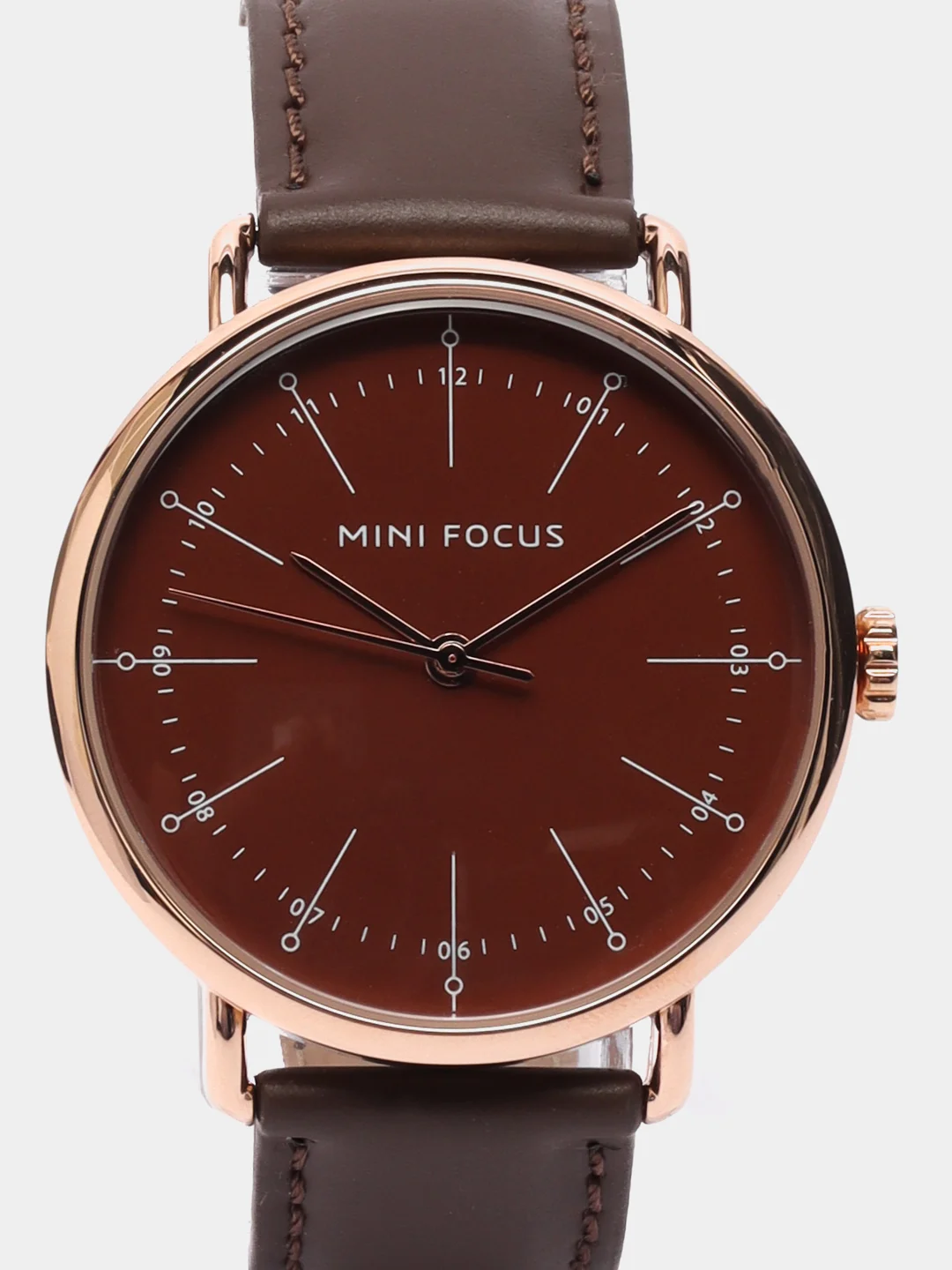 Коричневый мужские наручные часы Mini Focus MF0056G, в подарочной упаковке