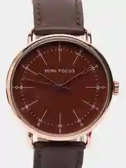 Коричневый мужские наручные часы Mini Focus MF0056G, в подарочной упаковке