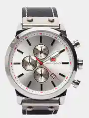 Черный мужские наручные часы Mini Focus MF0110G с хронографом, в подарочной упаковке