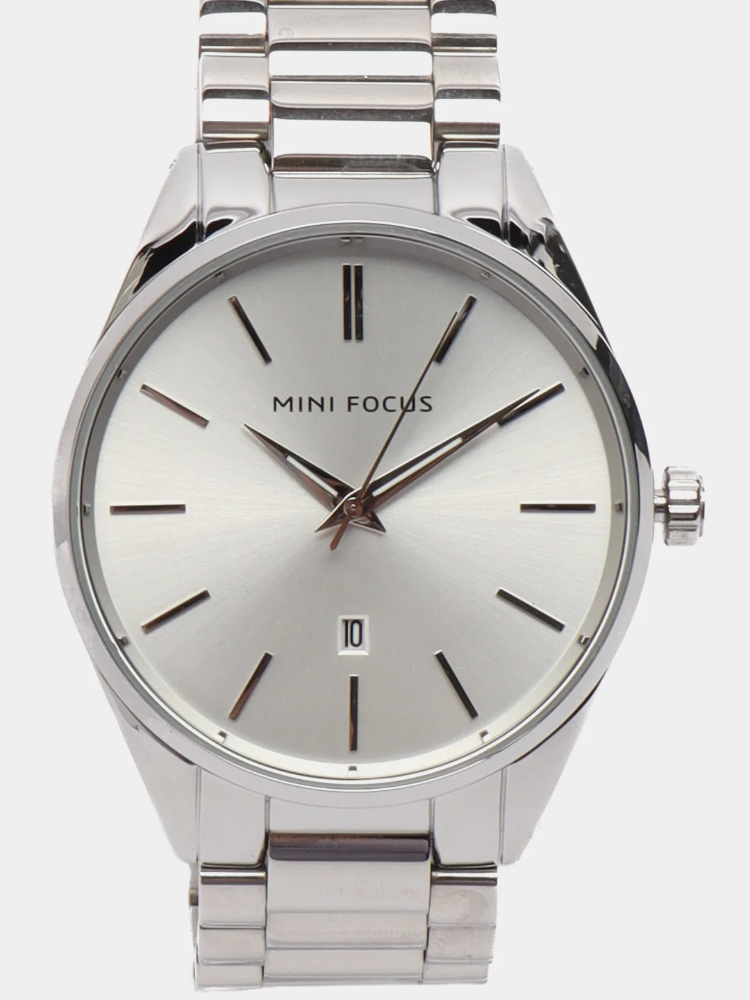 Серебряный мужские наручные часы Mini Focus MF0050G, в подарочной упаковке