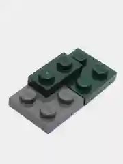 Зеленый конструктор Qman 1414 робот-трансформер Динобот, 6 в 1, 1 штука