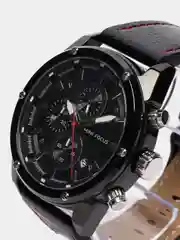 Черный мужские наручные часы Mini Focus MF0161G с хронографом, в подарочной упаковке