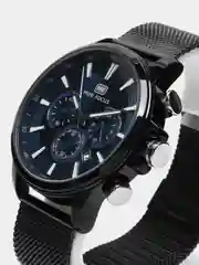 Черный мужские наручные часы Mini Focus MF0142G с хронографом, в подарочной упаковке