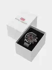 Серебряный мужские наручные часы Mini Focus MF0142G с хронографом, в подарочной упаковке