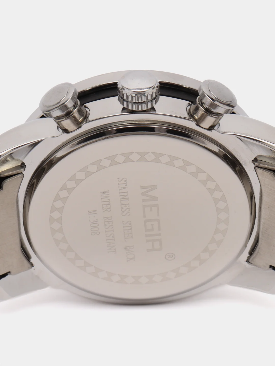 Золотой мужские наручные часы Megir MS3008G, с хронографом, в подарочной упаковке