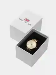 Золотой женские наручные часы Mini Focus MF0031L в подарочной упаковке