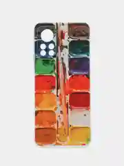 Бордовый силиконовый чехол на Infinix HOT 11S NFC / Инфиникс Хот 11S NFC прозрачный, с рисунком
