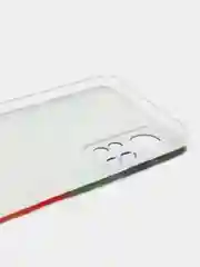 Бордовый силиконовый чехол на Infinix HOT 11S NFC / Инфиникс Хот 11S NFC прозрачный, с рисунком