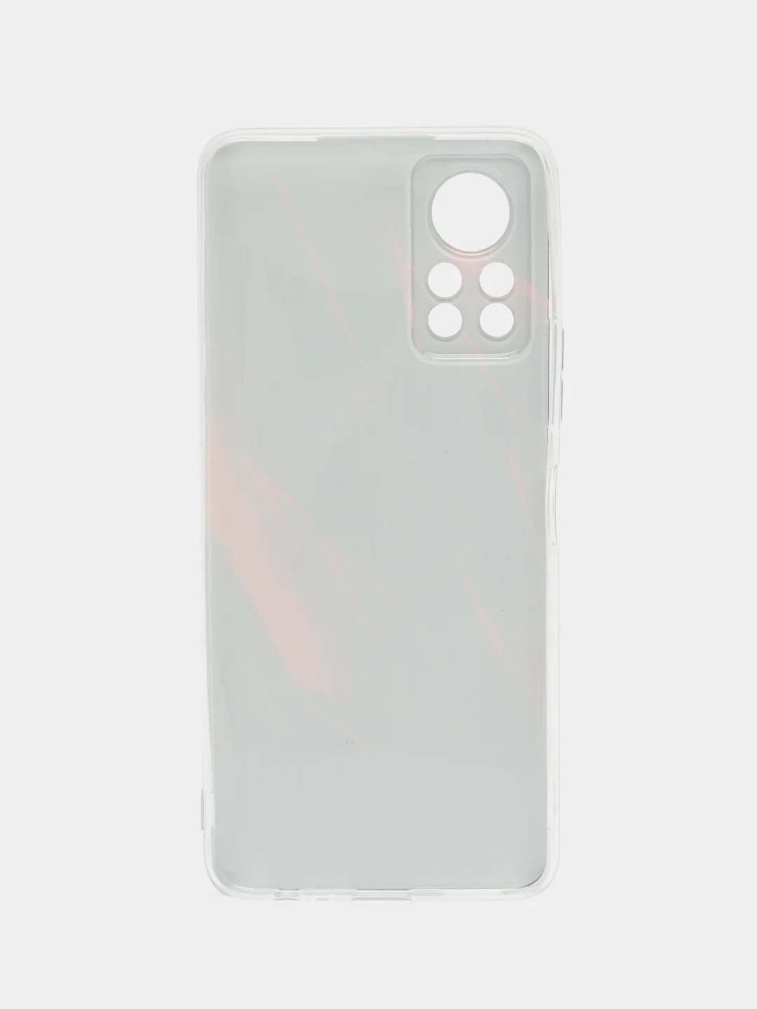 Красный силиконовый чехол на Infinix HOT 11S NFC / Инфиникс Хот 11S NFC прозрачный, с рисунком