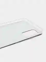 Серебряный чехол на Samsung Galaxy A71 4G / Самсунг А71 4G прозрачный, с рисунком, защита камеры