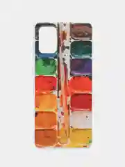 Бордовый чехол на Samsung Galaxy A71 4G / Самсунг А71 4G прозрачный, с рисунком, защита камеры