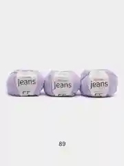 Фиолетовый пряжа YarnArt Jeans комплект 3штуки 5штук (ч1) 55% Хлопок 45% Акрил 50г 160м Ярн Арт Джинс