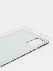 Красный чехол на Samsung Galaxy A71 4G / Самсунг А71 4G прозрачный, с рисунком, защита камеры