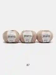 Бежевый меланж пряжа YarnArt Jeans комплект 3штуки 5штук (ч1) 55% Хлопок 45% Акрил 50г 160м Ярн Арт Джинс