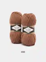 Светло-коричневый пряжа Alize Lanagold, комплект 2 штуки, 3 штуки, 49% шерсть, 51% акрил, 100 г, 240 м,Ч1