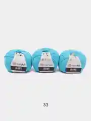 Бирюзовый пряжа YarnArt Jeans комплект 3штуки 5штук (ч2) 55% Хлопок 45% Акрил 50г 160м Ярн Арт Джинс