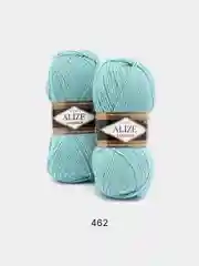Мятный пряжа Alize Lanagold, комплект 2 штуки, 3 штуки, 49% шерсть, 51% акрил, 100 г, 240 м,Ч1