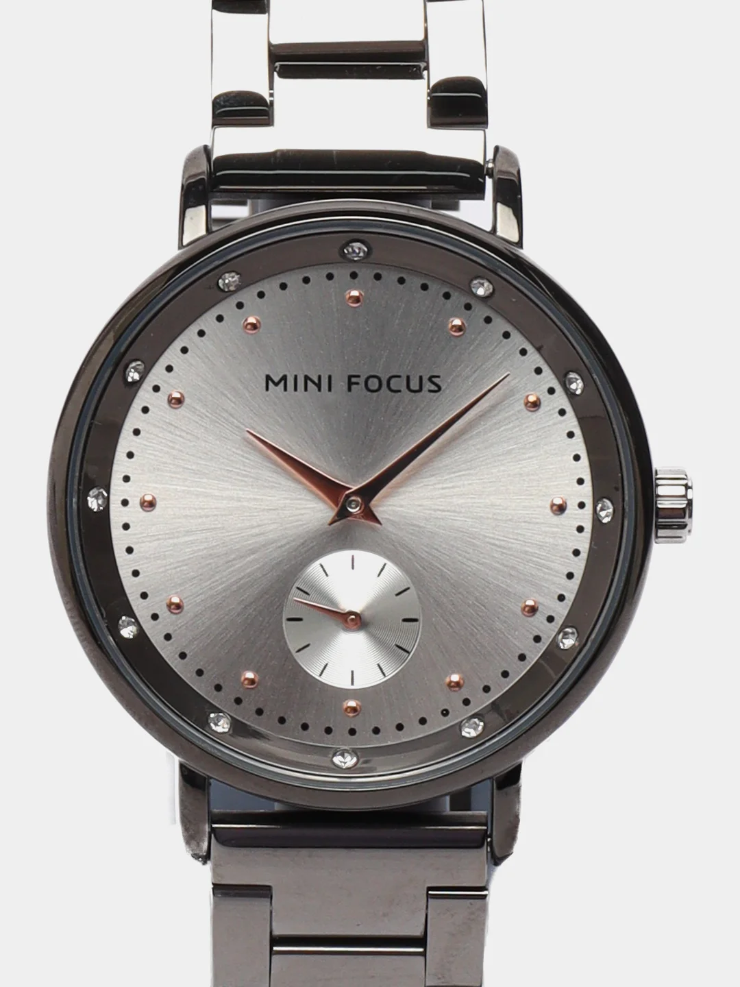 Черный женские наручные часы Mini Focus MF0037L в подарочной упаковке