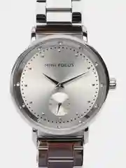 Серебряный женские наручные часы Mini Focus MF0037L в подарочной упаковке