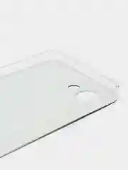 Серебряный силиконовый чехол на Realme C30 / Реалми С30 прозрачный, с рисунком, защита камеры