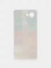 Бордовый силиконовый чехол на Realme C30 / Реалми С30 прозрачный, с рисунком, защита камеры