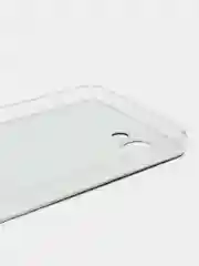 Красный силиконовый чехол на Realme C30 / Реалми С30 прозрачный, с рисунком, защита камеры