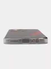 Красный силиконовый чехол на Realme C30 / Реалми С30 прозрачный, с рисунком, защита камеры