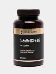 БАД AWOCH ACTIVE CaZnMg D3 + B6, кальций, цинк, магний с витаминами Д3 и Б6, 60/90 капсул