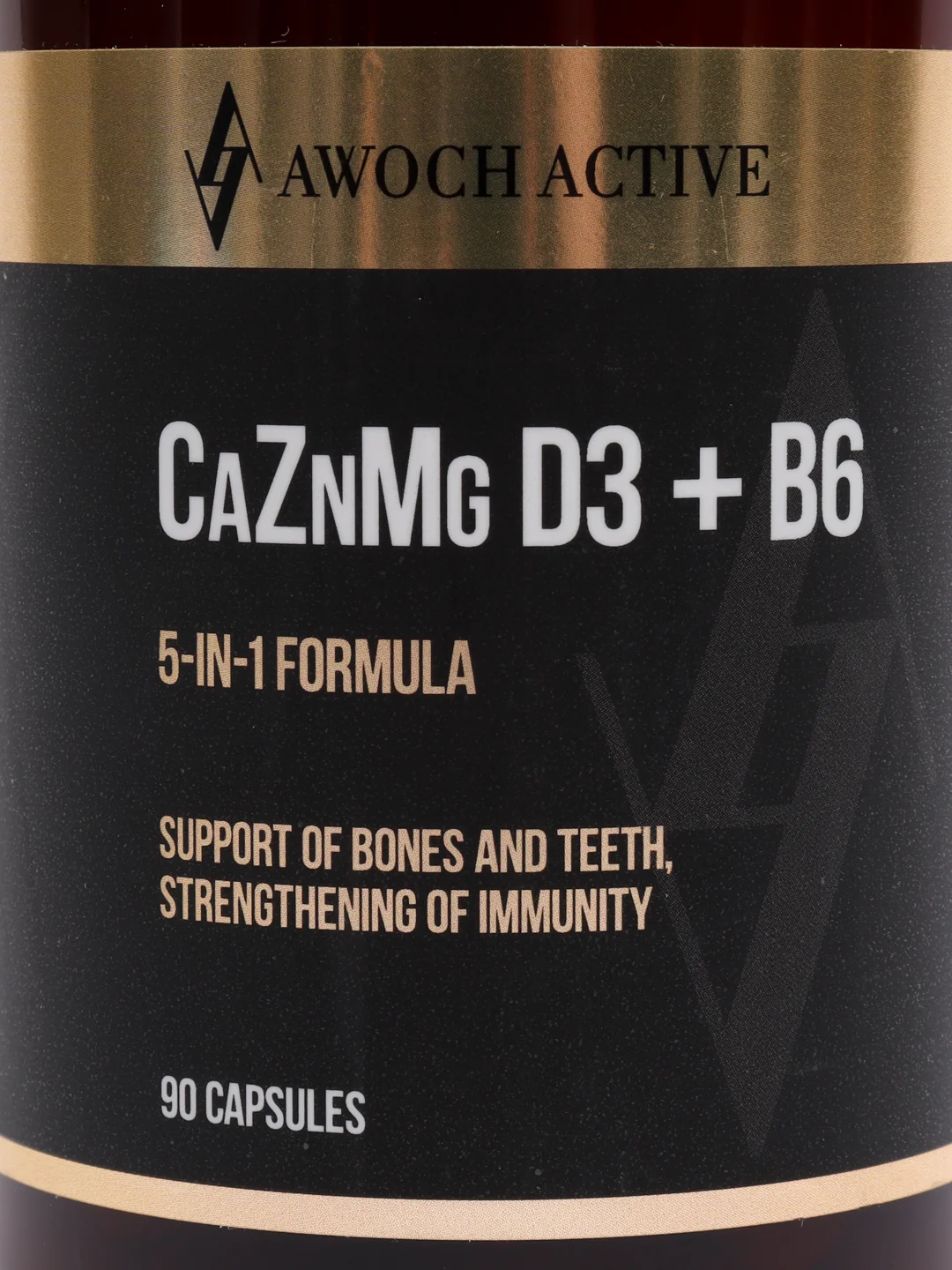 БАД AWOCH ACTIVE CaZnMg D3 + B6, кальций, цинк, магний с витаминами Д3 и Б6, 60/90 капсул