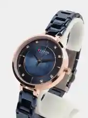 Синий женские наручные часы Curren 9051 в подарочной упаковке