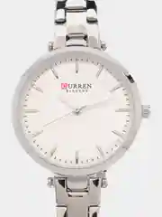 Серебряный женские наручные часы Curren 9054 в подарочной упаковке