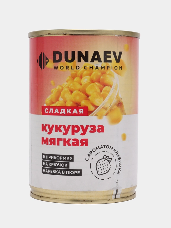 Кукуруза мягкая для рыбалки DUNAEV, металлобанка, 400 мл