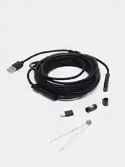 Черный usb Эндоскоп для смартфона Android и ПК Гибкий Светодиодный