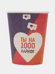 Набор бумажной посуды Лайк, 6 стаканов, 6 тарелок