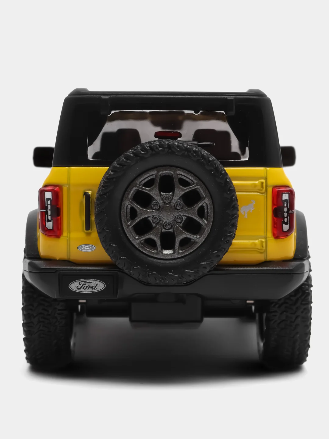Желтый машинка металлическая инерционная 2022 Ford Bronco Hard Top 5438BDKT 1:34 Kinsmart