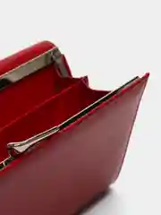 Красный женский кошелек из натуральной кожи