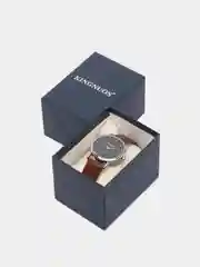 Шоколадный мужские наручные часы KINGNUOS K-026, в подарочной упаковке